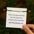 Hard Days bracelet detail
